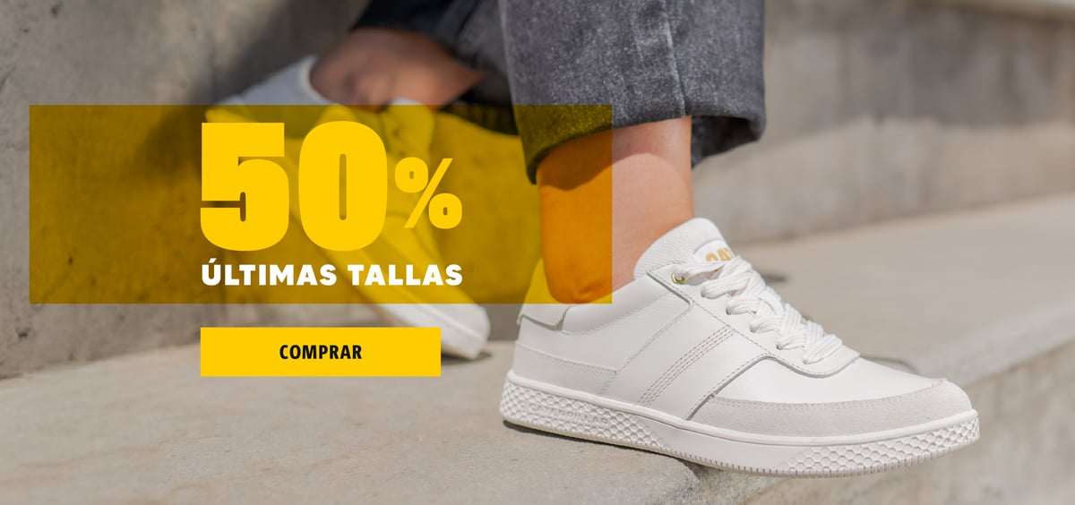 50% Últimas tallas 